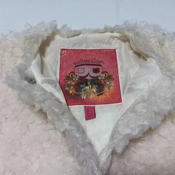 Collection By  Bernardo Off White Fuzzy Teddy Jacket. Size S - Picture 5 of 8